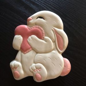 Vintage Ceramic Rabbit Trinket Holder